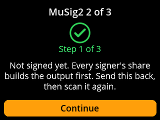 Signer A: step 1 of 3, nothing signed