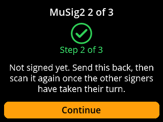 Signer B: step 2 of 3