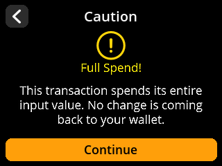 Transaction review on device